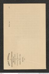 Nachlass Franz Steindachner, Brief und Beilage (Rechnung) von Gustav Schneider (senior) an Franz Steindachner (07.05.1884), Inv.Nr. 461.40, Seite 6